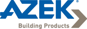The Blue and black logo for Azec building products